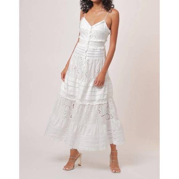 LINE AND DOT Dresses & Skirts - NEW LINE AND DOT pixie maxi dress in white